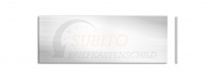 Klingelschild Feller 40 x 15 weiss
